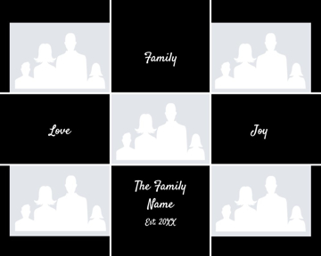 Picture of Metal Prints Family 14 - 16x20