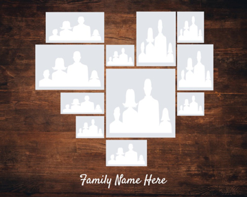 Picture of Metal Prints Family 17 - 16x20