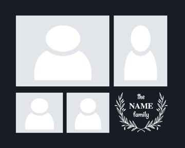 Picture of Metal Prints Family 18 - 16x20