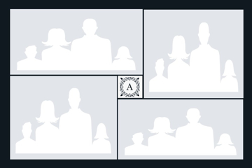 Picture of Metal Prints Family 6- 24x36