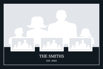 Picture of Metal Prints Family 8- 24x36