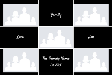 Picture of Metal Prints Family 14- 24x36