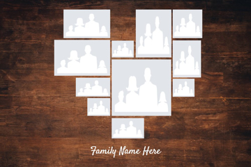 Picture of Metal Prints Family 17- 24x36