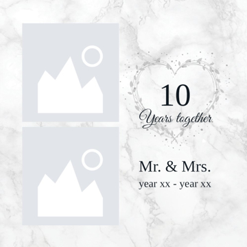 Picture of Acrylic Anniversary 1 - 8x8