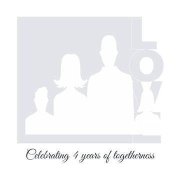 Picture of Acrylic Anniversary 4 - 8x8