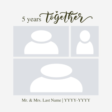 Picture of Acrylic Anniversary 9 - 8x8