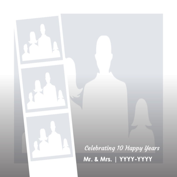 Picture of Acrylic Anniversary 11 - 8x8