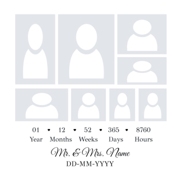 Picture of Acrylic Anniversary 15 - 8x8