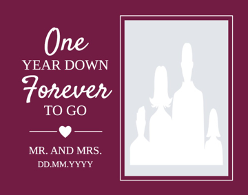 Picture of Acrylic Anniversary 13 - 11x14