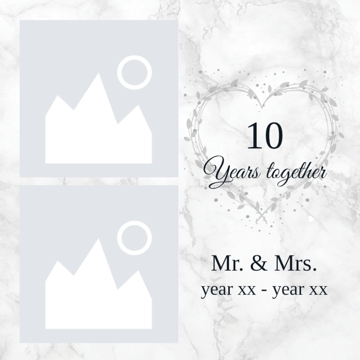 Picture of Acrylic Anniversary 1 - 16x16