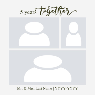 Picture of Acrylic Anniversary 9 - 16x16