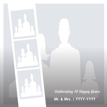 Picture of Acrylic Anniversary 11 - 16x16