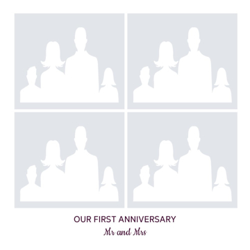 Picture of Acrylic Anniversary 12 - 16x16