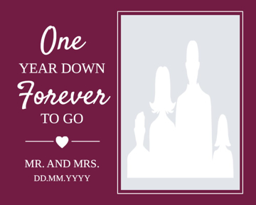 Picture of Acrylic Anniversary 13 - 16x20