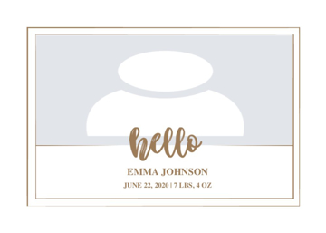 Picture of Acrylic Print Baby 1 - 5x7