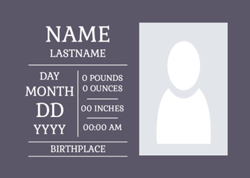 Picture of Acrylic Print Baby 28 - 5x7