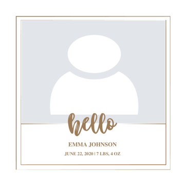 Picture of Acrylic Print Baby 1 - 8x8