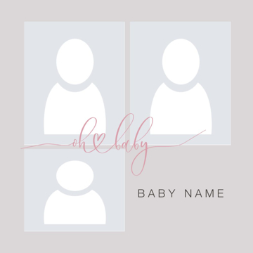 Picture of Acrylic Print Baby 5 - 8x8