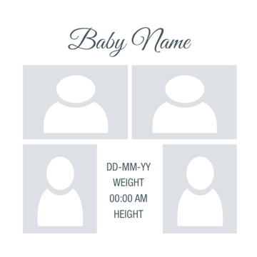 Picture of Acrylic Print Baby 21 - 8x8