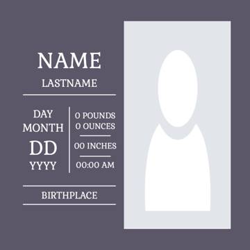 Picture of Acrylic Print Baby 28 - 8x8