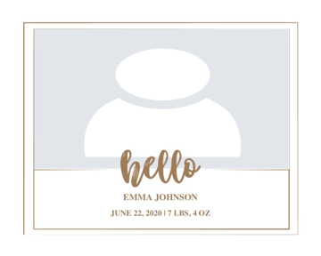 Picture of Acrylic Print Baby 1 - 8x10