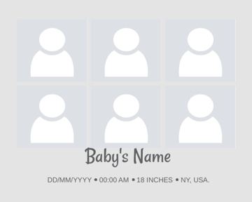 Picture of Acrylic Print Baby 24 - 8x10