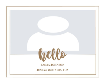 Picture of Acrylic Print Baby 1 - 11x14