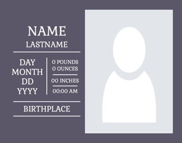 Picture of Acrylic Print Baby 28 - 11x14