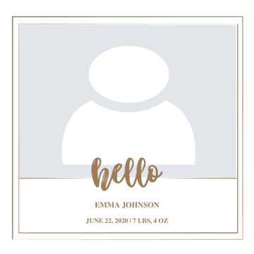 Picture of Acrylic Print Baby 1 - 16x16