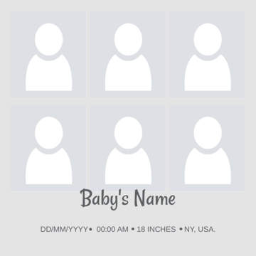 Picture of Acrylic Print Baby 24 - 16x16