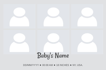 Picture of Acrylic Print Baby 24 - 24x36