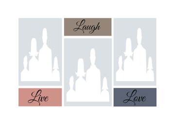 Picture of Acrylic Print Family 4 - 5x7