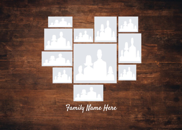 Picture of Acrylic Print Family 17 - 5x7