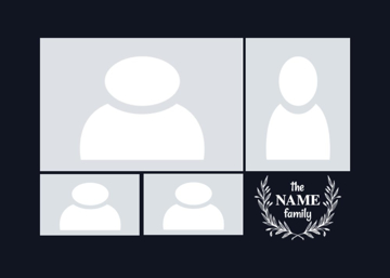 Picture of Acrylic Print Family 18 - 5x7