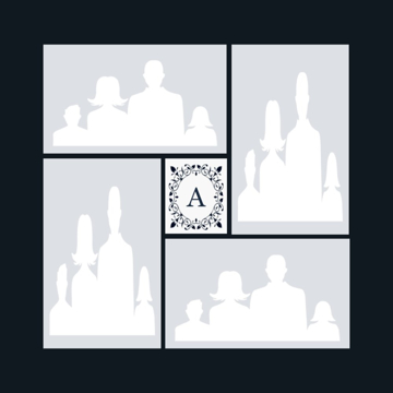 Picture of Acrylic Print Family 6 - 8x8