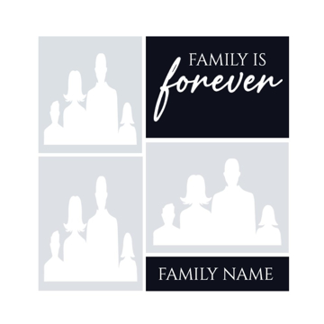 Picture of Acrylic Print Family 16 - 8x8