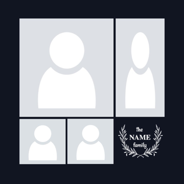 Picture of Acrylic Print Family 18 - 8x8