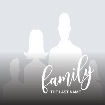 Picture of Acrylic Print Family 23 - 8x8