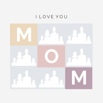 Picture of Acrylic Print Family 25 - 8x8