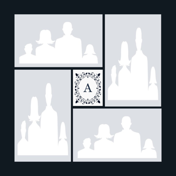 Picture of Acrylic Print Family 6 - 16x16