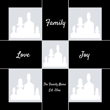 Picture of Acrylic Print Family 14 - 16x16