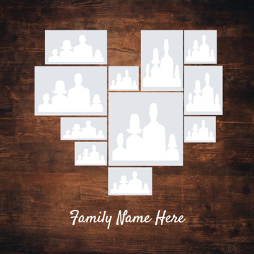 Picture of Acrylic Print Family 17 - 16x16