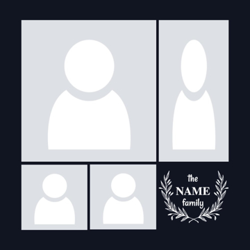 Picture of Acrylic Print Family 18 - 16x16