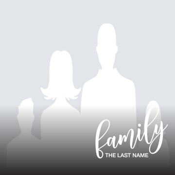 Picture of Acrylic Print Family 23 - 16x16