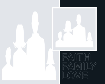 Picture of Acrylic Print Family 3 - 16x20