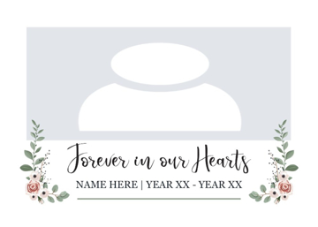 Picture of Acrylic Print In Memory 5 - 5x7