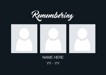 Picture of Acrylic Print In Memory 9 - 5x7