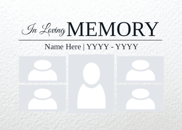 Picture of Acrylic Print In Memory 12 - 5x7