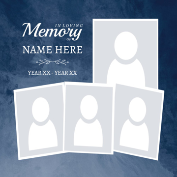 Picture of Acrylic Print In Memory 6 - 8x8