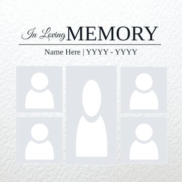 Picture of Acrylic Print In Memory 12 - 8x8